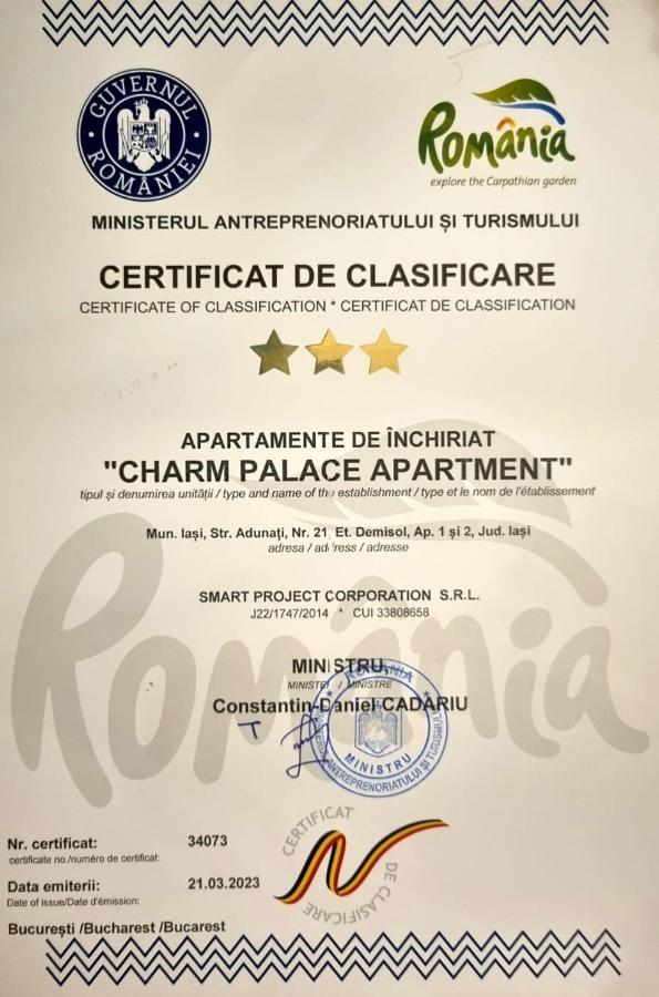 Charm 2 Palas Apartment Iasi Extérieur photo